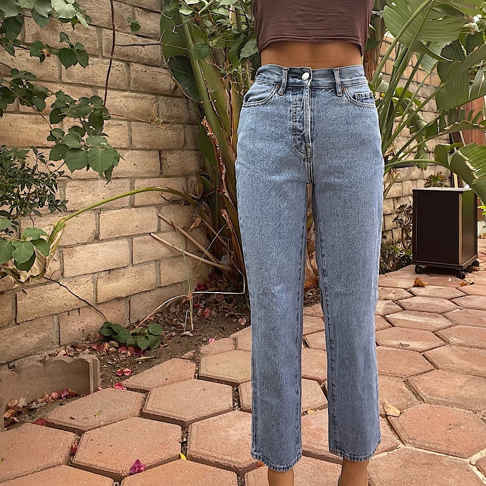Size 22 (XS/S) Pacsun High Rise Straight Jeans.